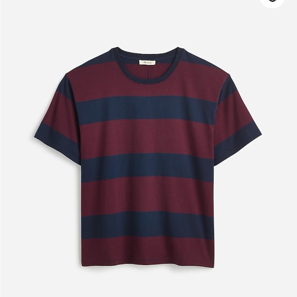 Madewell relaxed oversized tee in stripe